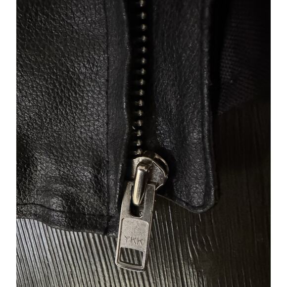 Vintage Wild Wear Men’s Genuine Leather Zip Out Liner Black Motorcycle Jacket XL - Picture 11 of 13